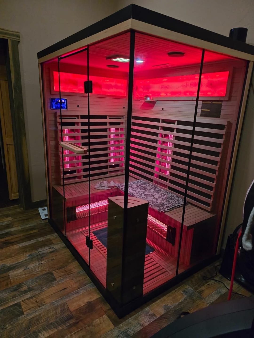 Customer photo review of HOMREST Infrared Sauna 6 Person with Full Spectrum Heaters for Home or Gym