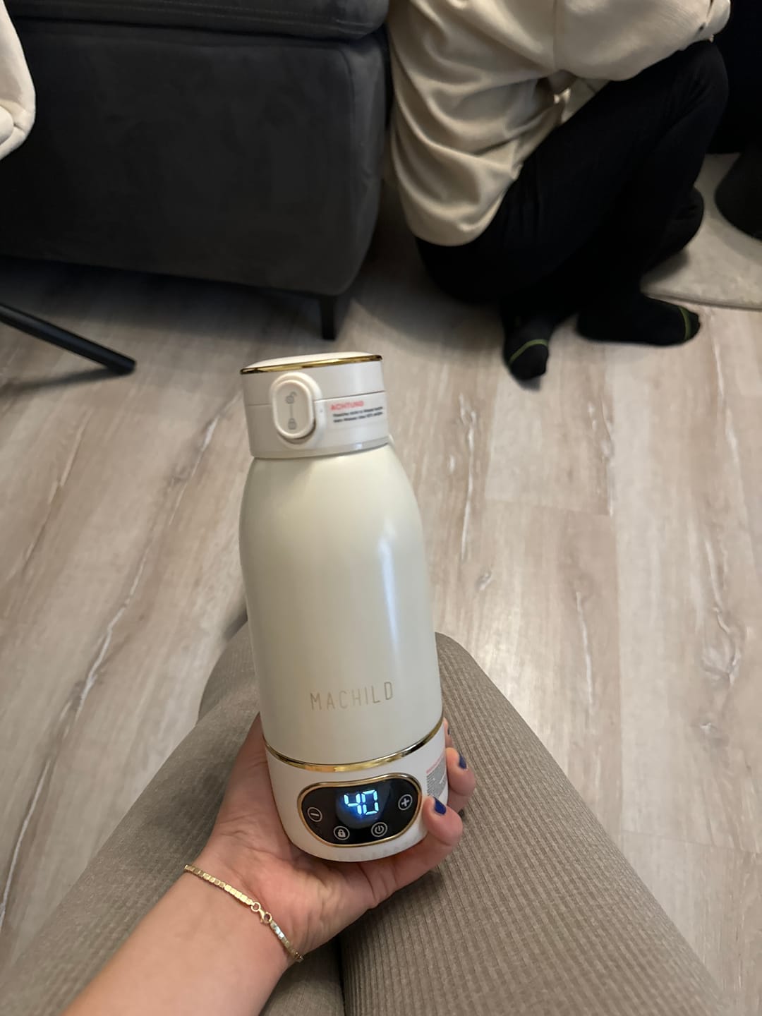 Customer photo review of Tragbarer Fläschchenwärmer