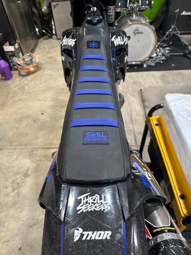 Customer photo review of Custom Seat Cover: 2019 Kawasaki KX450