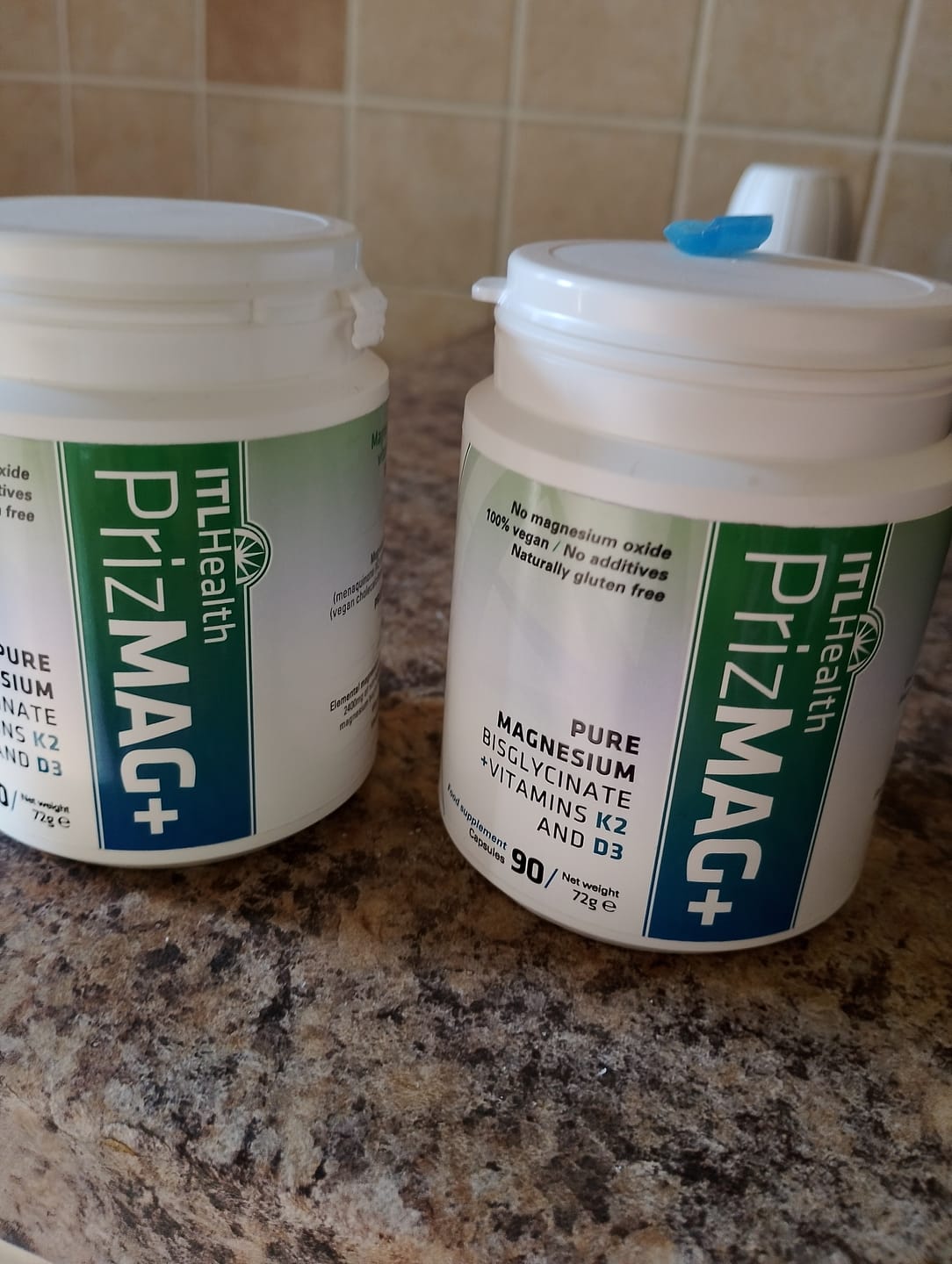 Customer photo review of PrizMAG Magnesium Bisglycinate Plus Vit D & K 90 Capsules