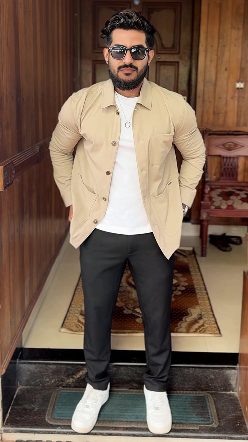 Customer photo review of Hyperflex Work Shacket