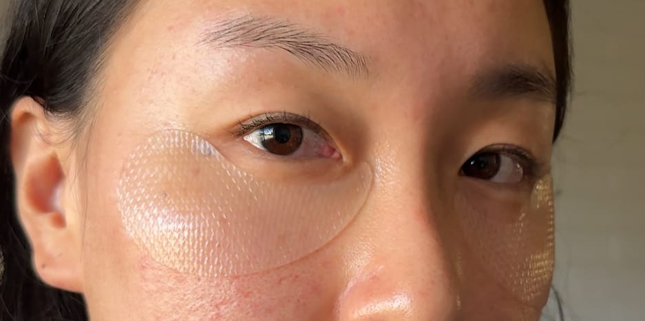 Customer photo review of Collagen eye patch Jericho rose jelly