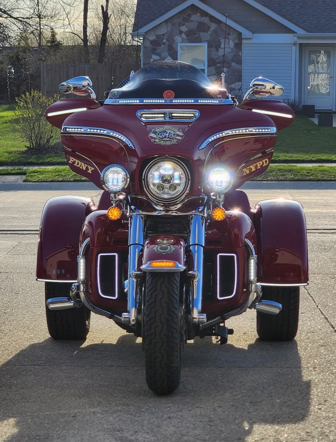 Customer photo review of ADJUSTABLE FAIRING AIR DEFLECTORS FOR 2014+ HARLEY BATWING