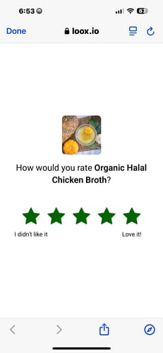 Customer photo review of Organic Halal Chicken Broth