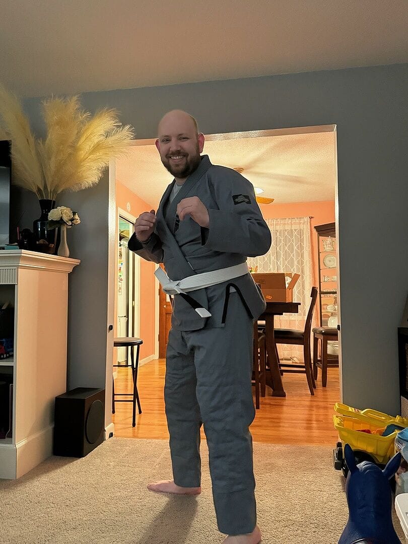 Customer photo review of Core Gray Brazilian Jiu Jitsu Mens BJJ Gi