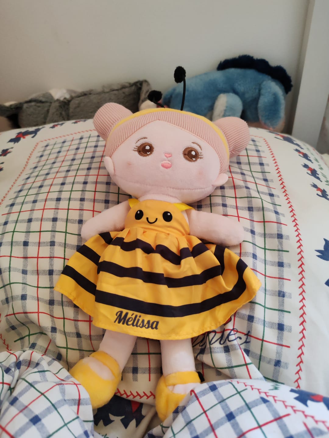 Customer photo review of Personnalisée Poupée en Peluche avec Yeux Ouverts D'abeille