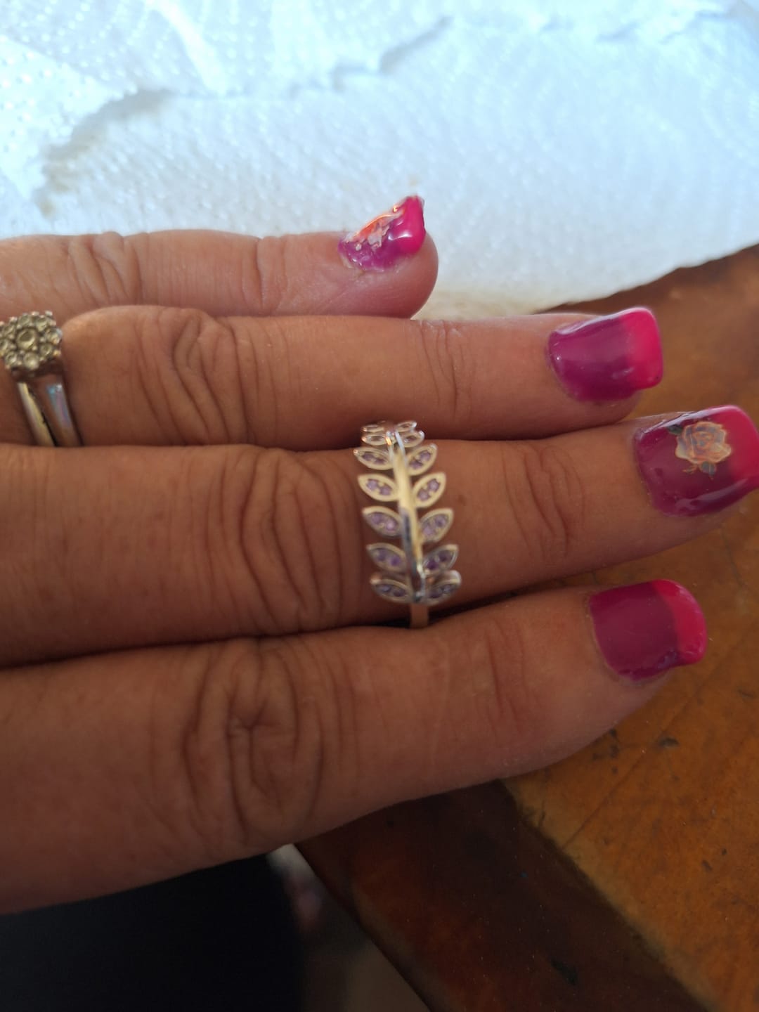 Customer photo review of Show Can - Women's Gemstone Sized Rings 925 Sterling Silver and Mystery Jewelry