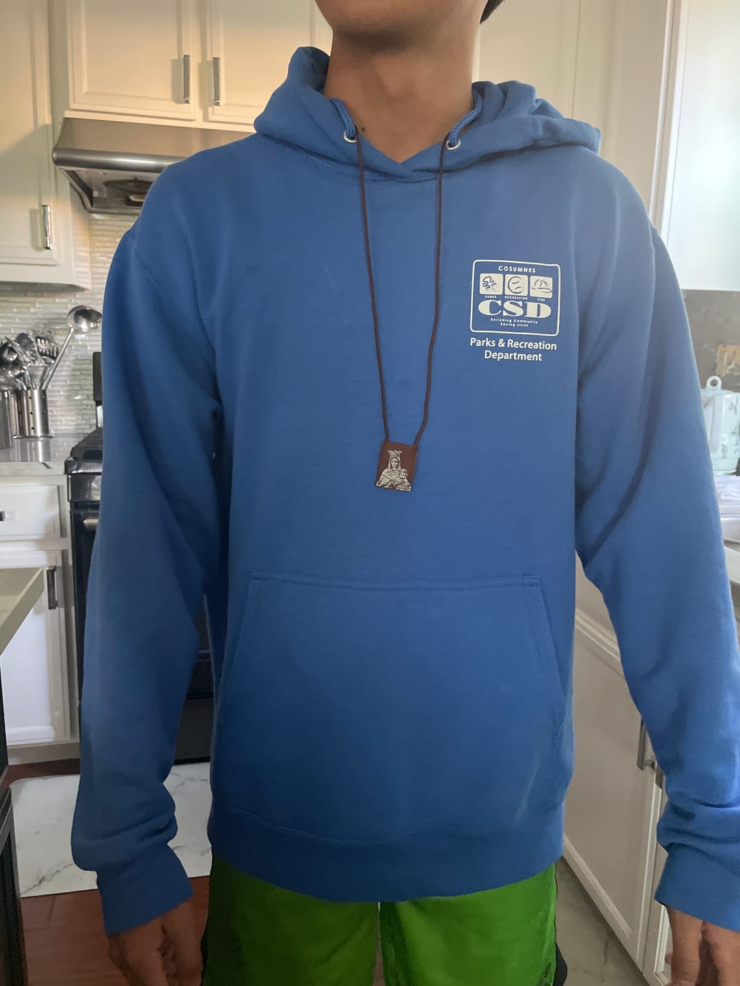 Customer photo review of OLMC Promise | Our Lady of Mt. Carmel Premium Brown Scapular