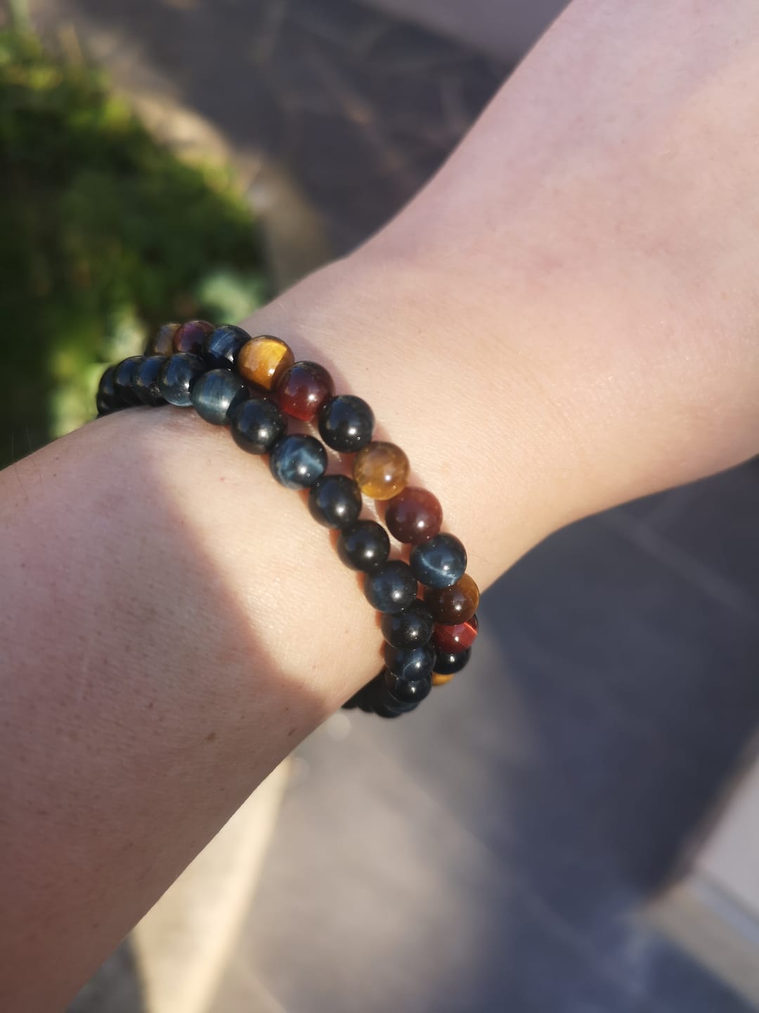 Customer photo review of Bracelet "Ange Gardien" en Oeil de Faucon