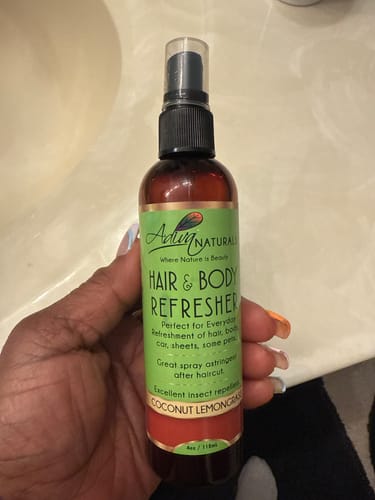 Customer photo review of Hair & Body Refresher - Coconut Lemongrass (3 options)