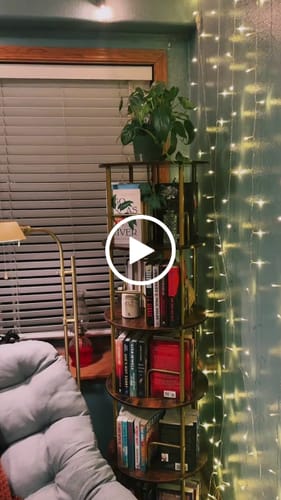 Customer video review of Flycity 3-5 Tier Rotating Bookshelf With 360° Spinning Display