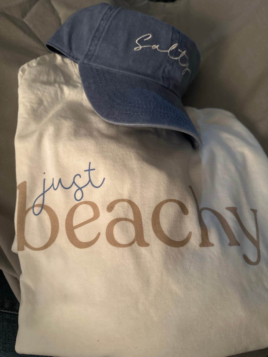 Customer photo review of Salty Script Hat