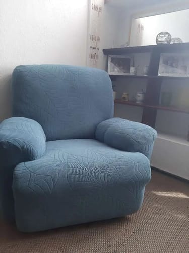 Customer photo review of Jacquard Large Leaf Split Recliner Chair Cover 4/6/8 Pieces