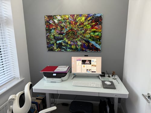 Customer photo review of Colourful Spiral Stained Glass Patterns