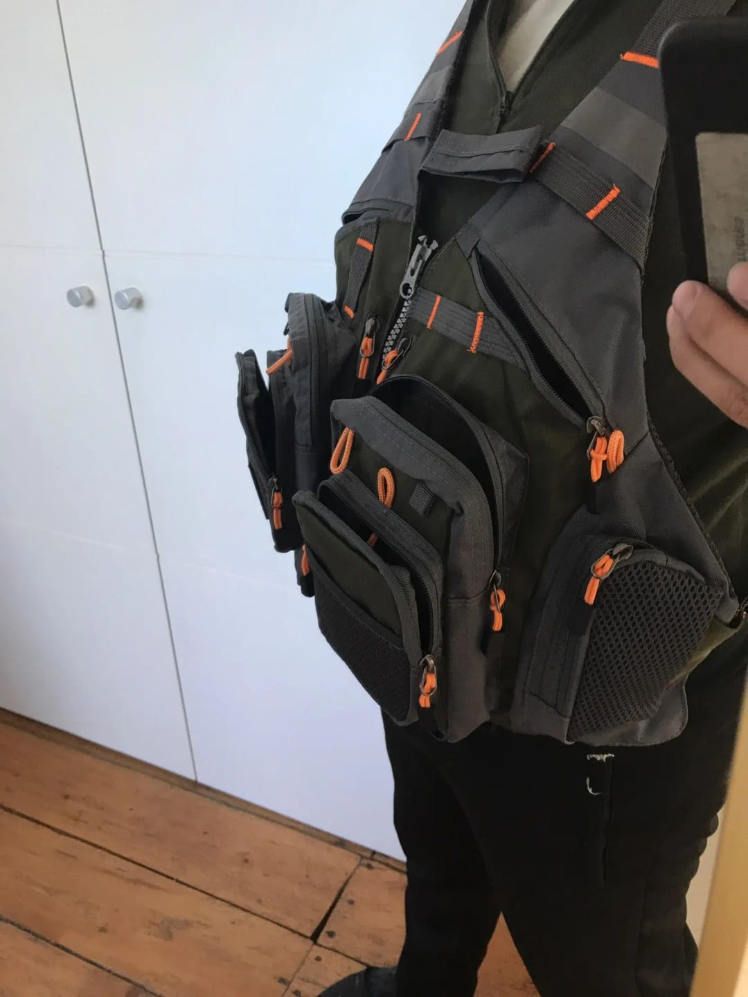 Customer photo review of Atmungsaktive Angelweste