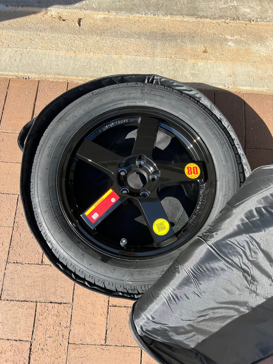 Customer photo review of BMW iX1 U11 Space Saver Spare Wheel Kit - HUB CENTRIC - Braumach Spare Models - 2022-2026