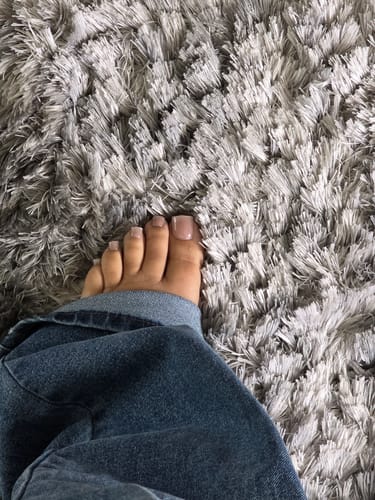 Customer photo review of Hazel Gleam Square - XCOATPRESS Toe Nail