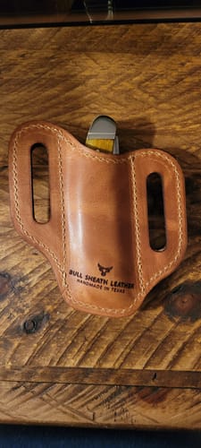 Customer photo review of Leather Knife Sheath