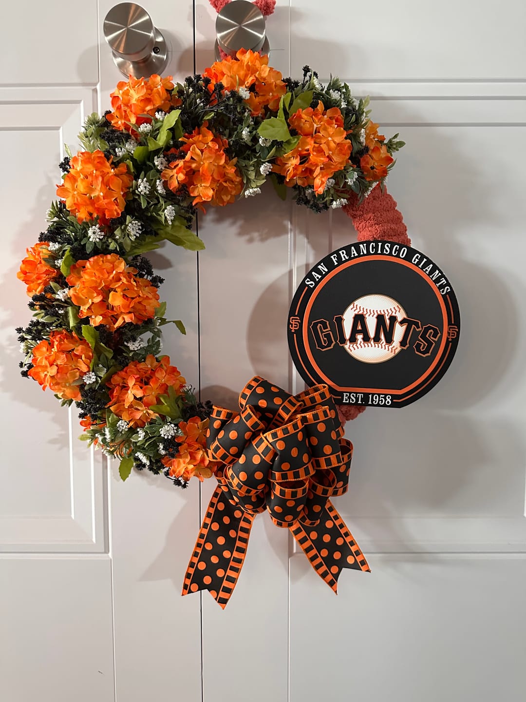 Customer photo review of San Francisco Giants "Double Play" On the Shelf or on the Wall Art