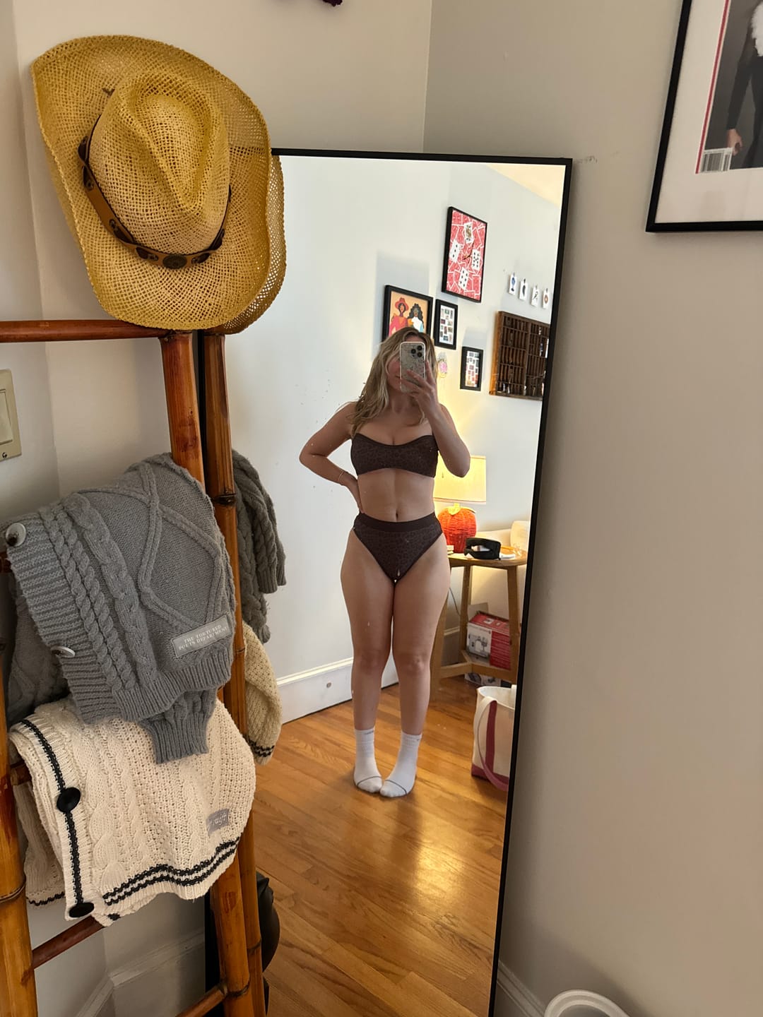 Customer photo review of SYDNEY Jaguar Sweetheart Scoop Top