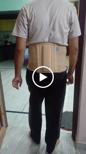 Customer video review of Sacro Lumbar Belt (Mild Support) | Provides Support to Lower Back | Corrects Posture & Relieves Back Pain (Beige)
