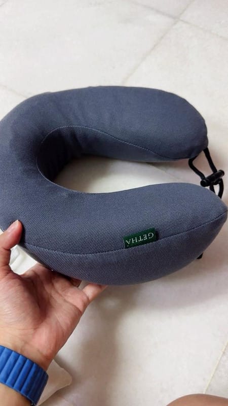Customer photo review of Smart Neck Latex Pillow - Small