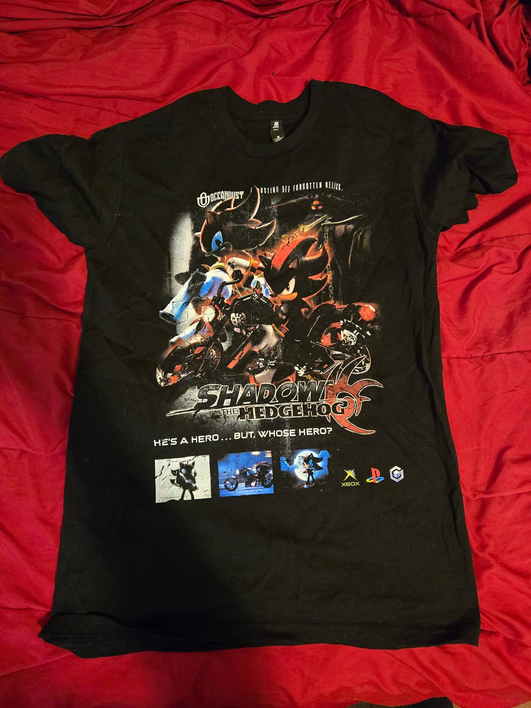 Customer photo review of Video Games 'Shadow The Hedgehog' Staple T-Shirt