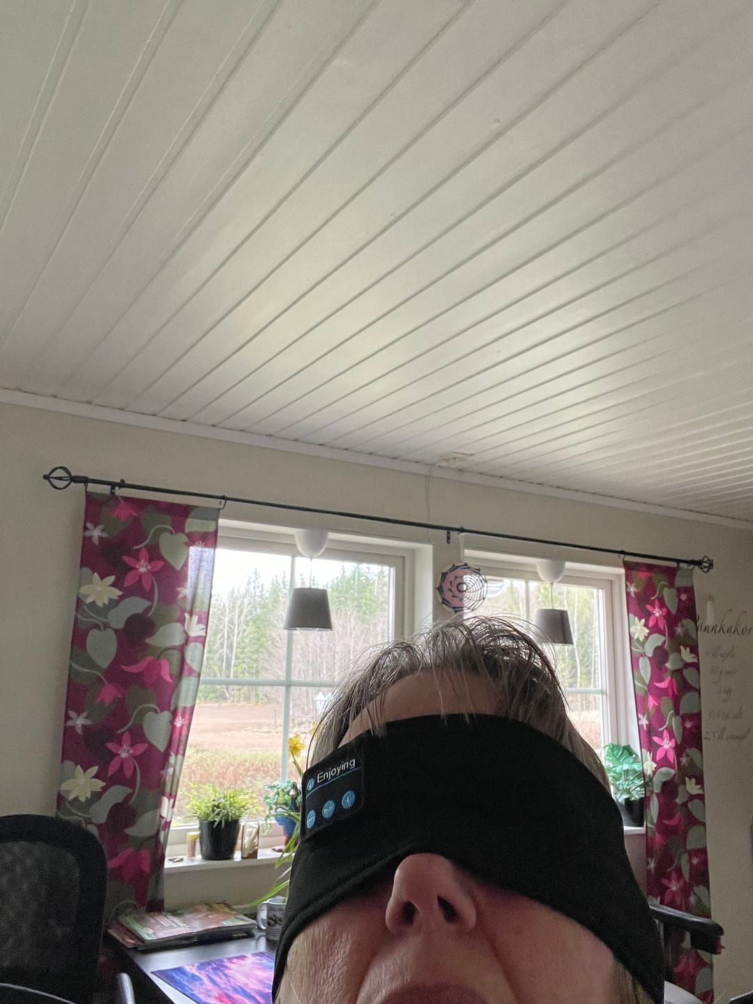 Customer photo review of Pannband med hörlurar (Trådlös/Bluetooth)