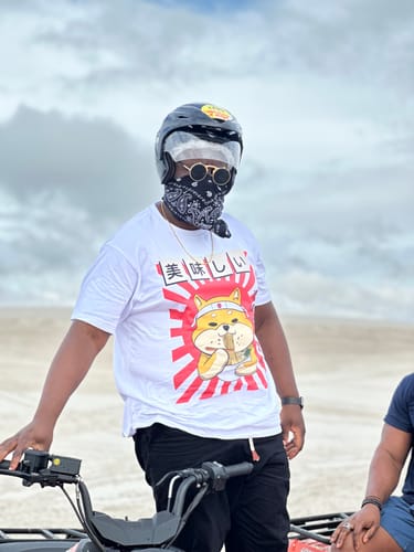 Customer photo review of Ramen Shiba T-Shirt