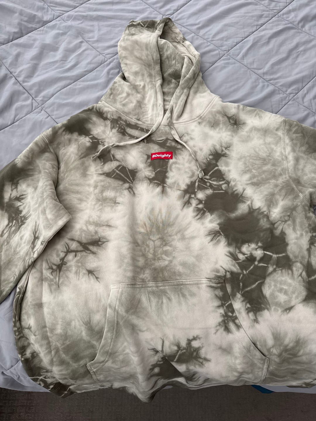 Customer photo review of 80Eighty® Tie Dye Olive Hoodie