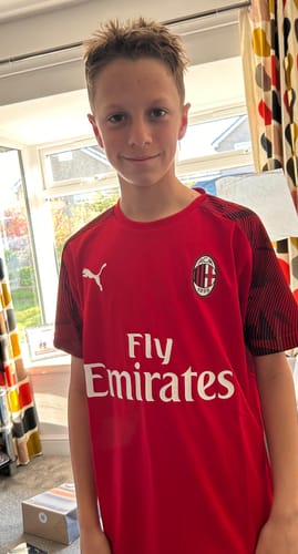 Customer photo review of Kid's Football Shirt Mystery Box