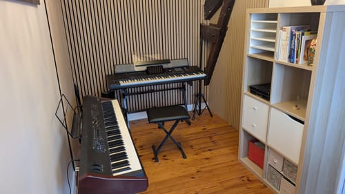 Customer photo review of Panneau acoustique en bois | Chêne Naturel | De première qualité