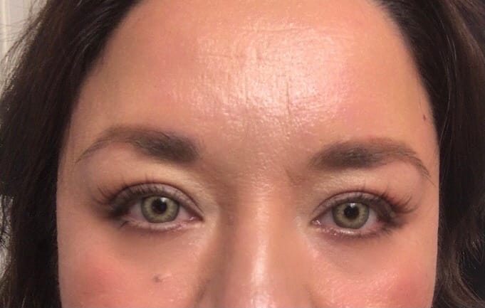 Customer photo review of Himalaya Brown Prescription  Colored Contact Lenses
