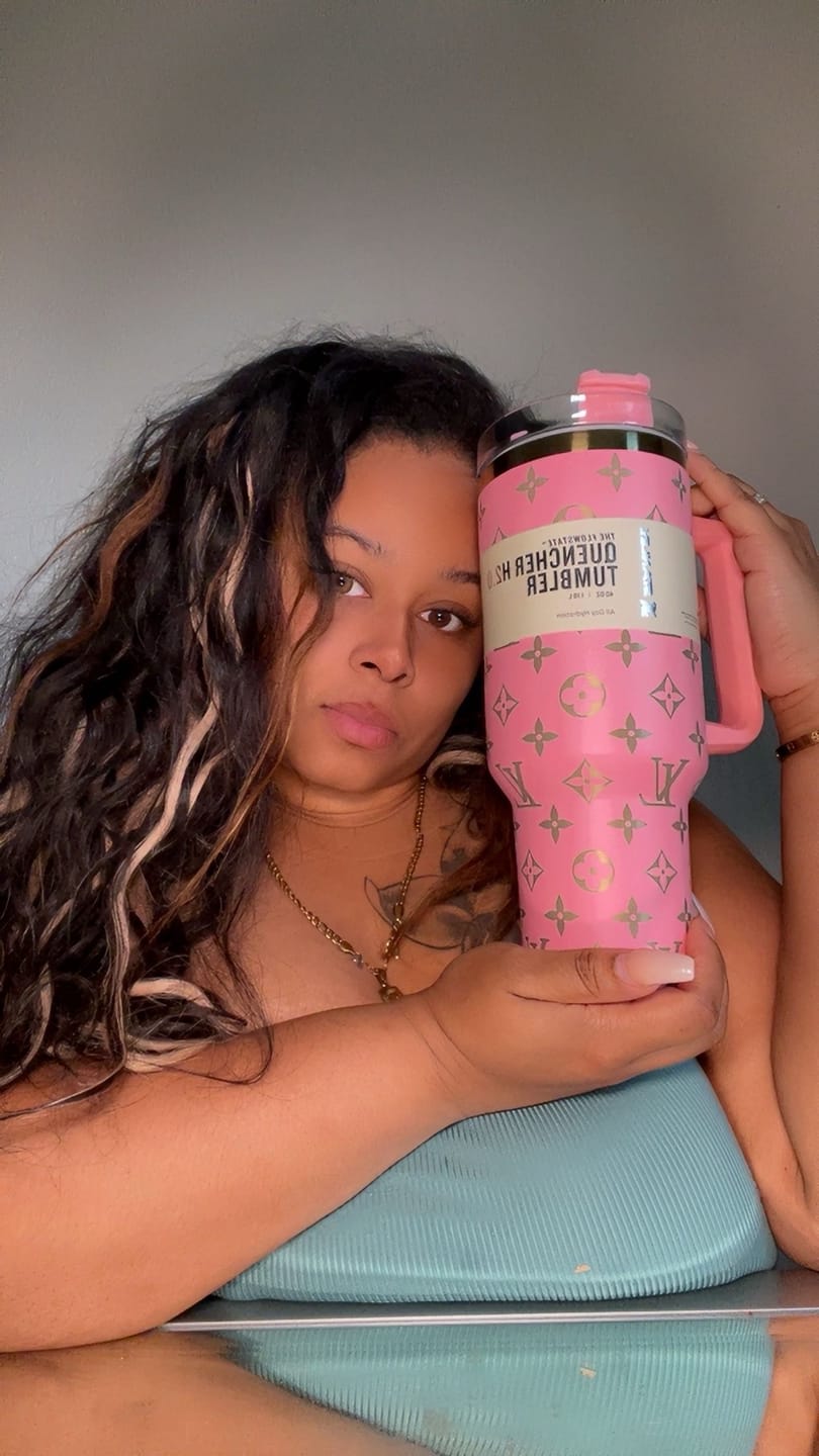 Customer photo review of Designer Holographic In-Car Insulated Cup 40OZ