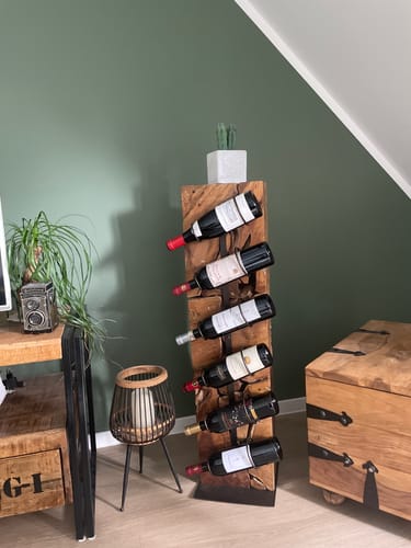 Customer photo review of Weinregal Weinständer Holz massiv XILON 100 cm