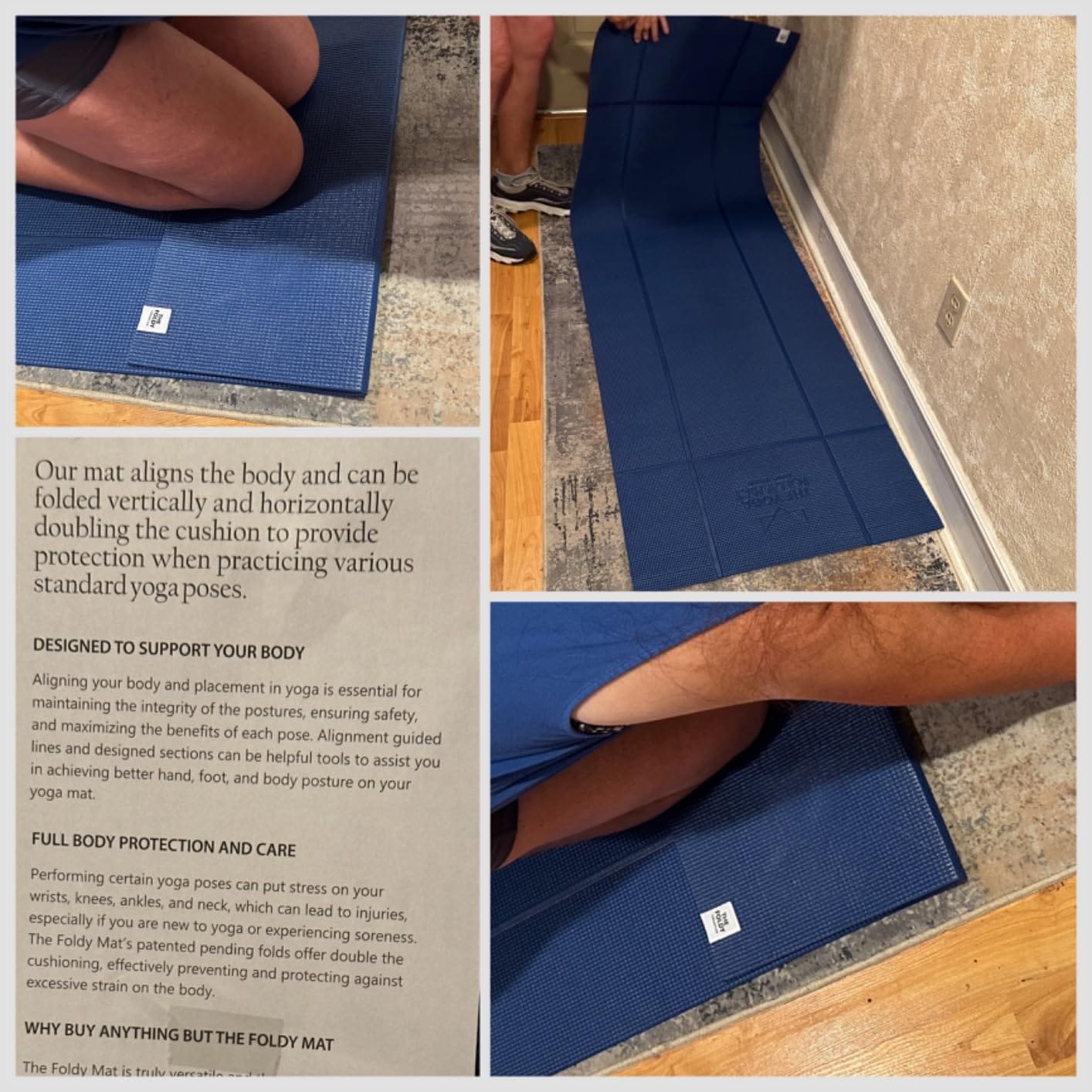 Customer photo review of The Foldy Mat™