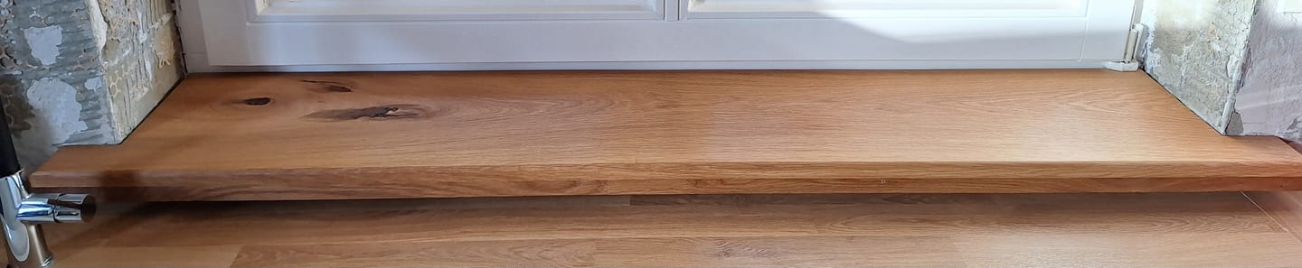 Customer photo review of Fensterbank Eiche