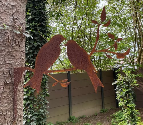 Customer photo review of Baumstecker Vögel auf Ast