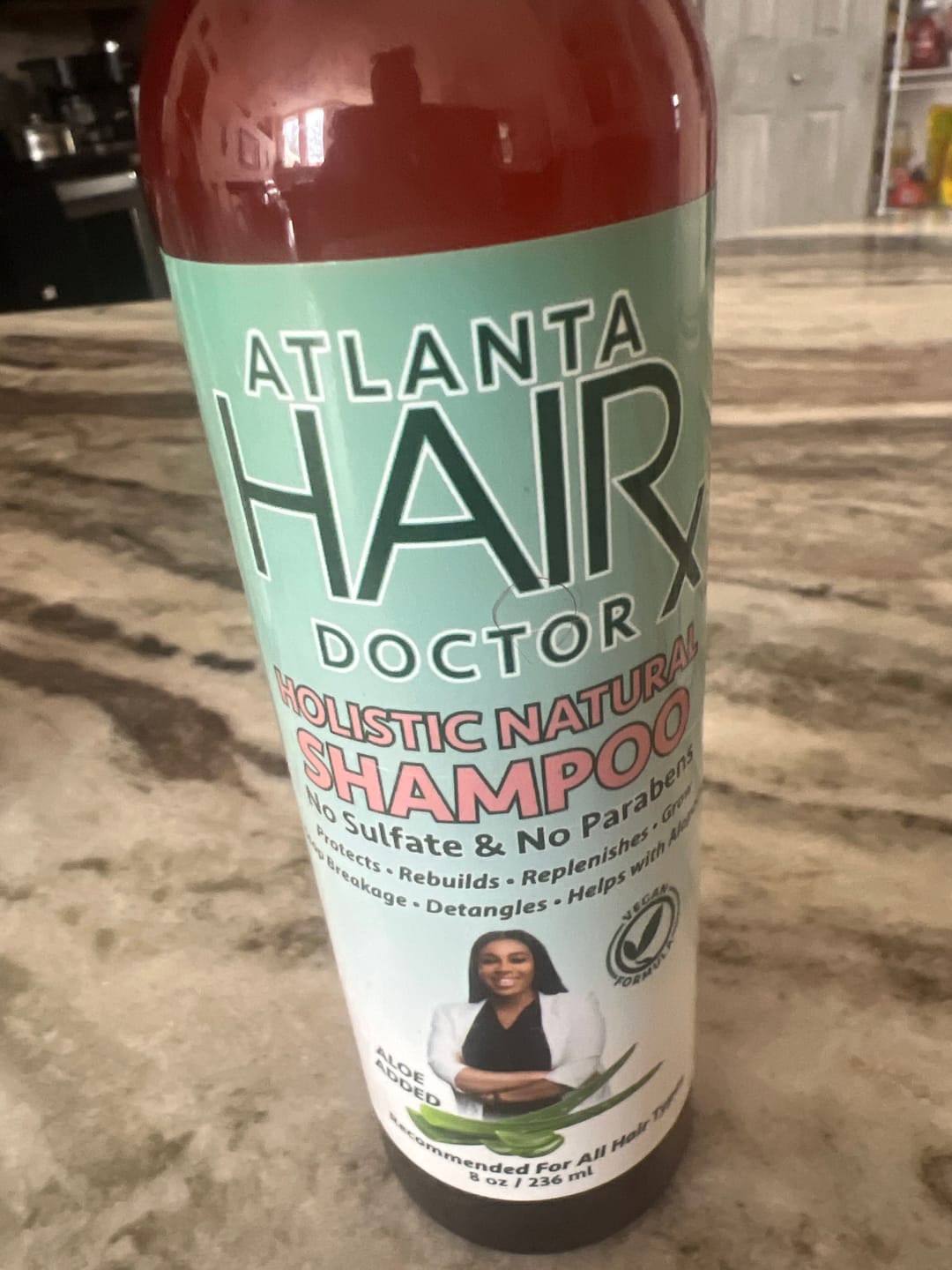Customer photo review of NATURAL SHAMPOO & CONDITIONER - 8 fl oz