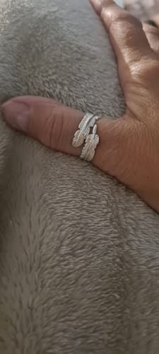 Customer photo review of Feather From An Angel Ring