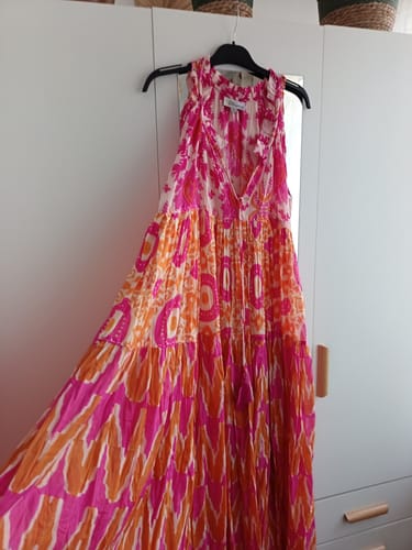 Customer photo review of Robe longue sans manches Panama