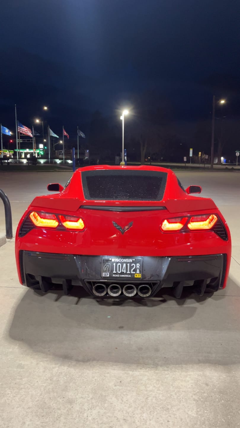 Customer photo review of Corvette C7 Rear Bumper Diffuser Fins