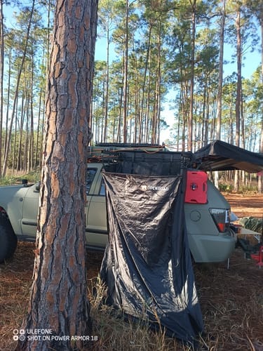 Customer photo review of OPENROAD OUTDOOR SHOWER/CHANGING AWNING