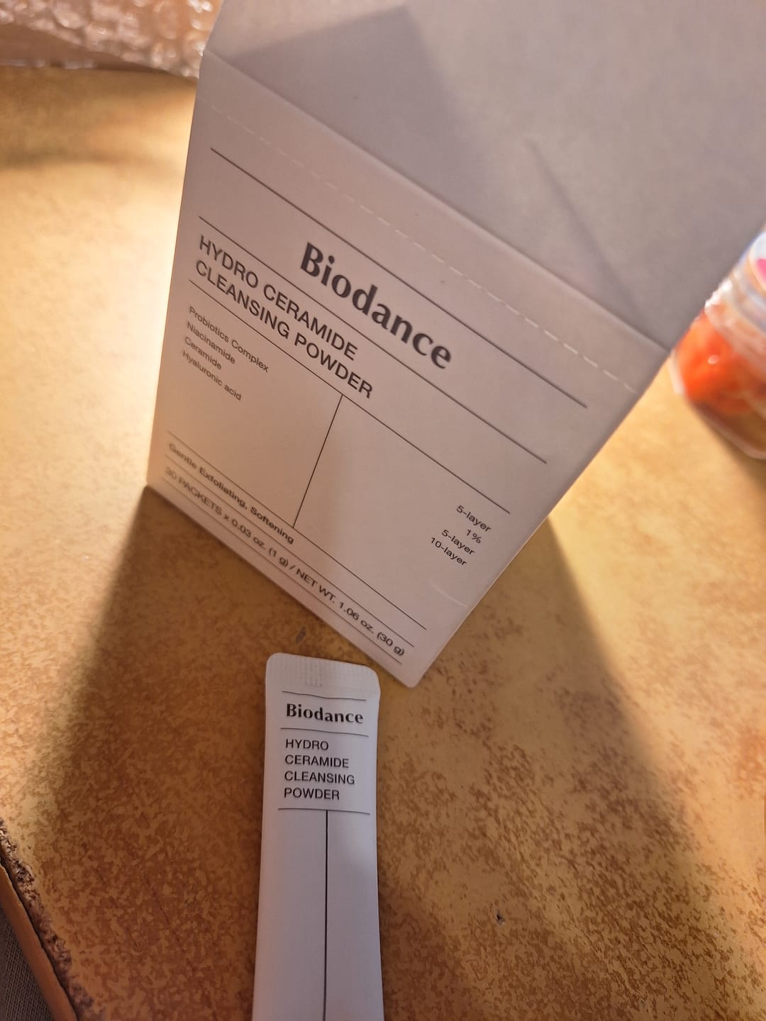 Customer photo review of Enzīmu pūderis Biodance Hydro Ceramide Cleansing Powder