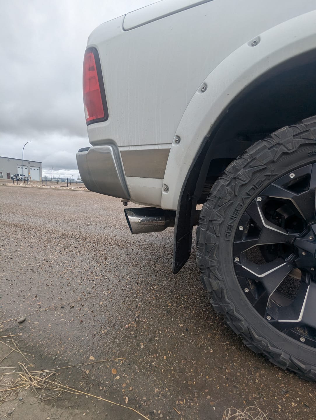 Customer photo review of Universal 4 to 6" Dirty Stainless Exhaust Tip (DDC-EXH-A055)