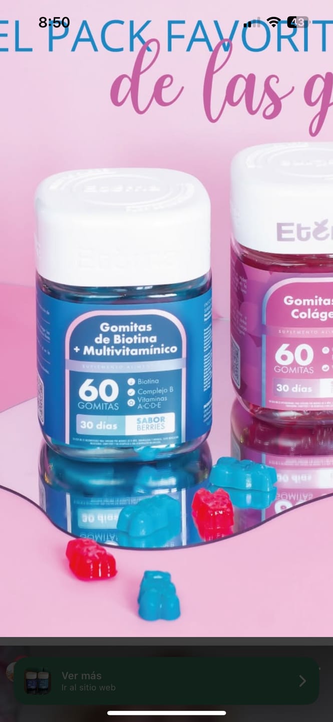 Customer photo review of Gomitas de Biotina y Multivitamínico | Suscripción