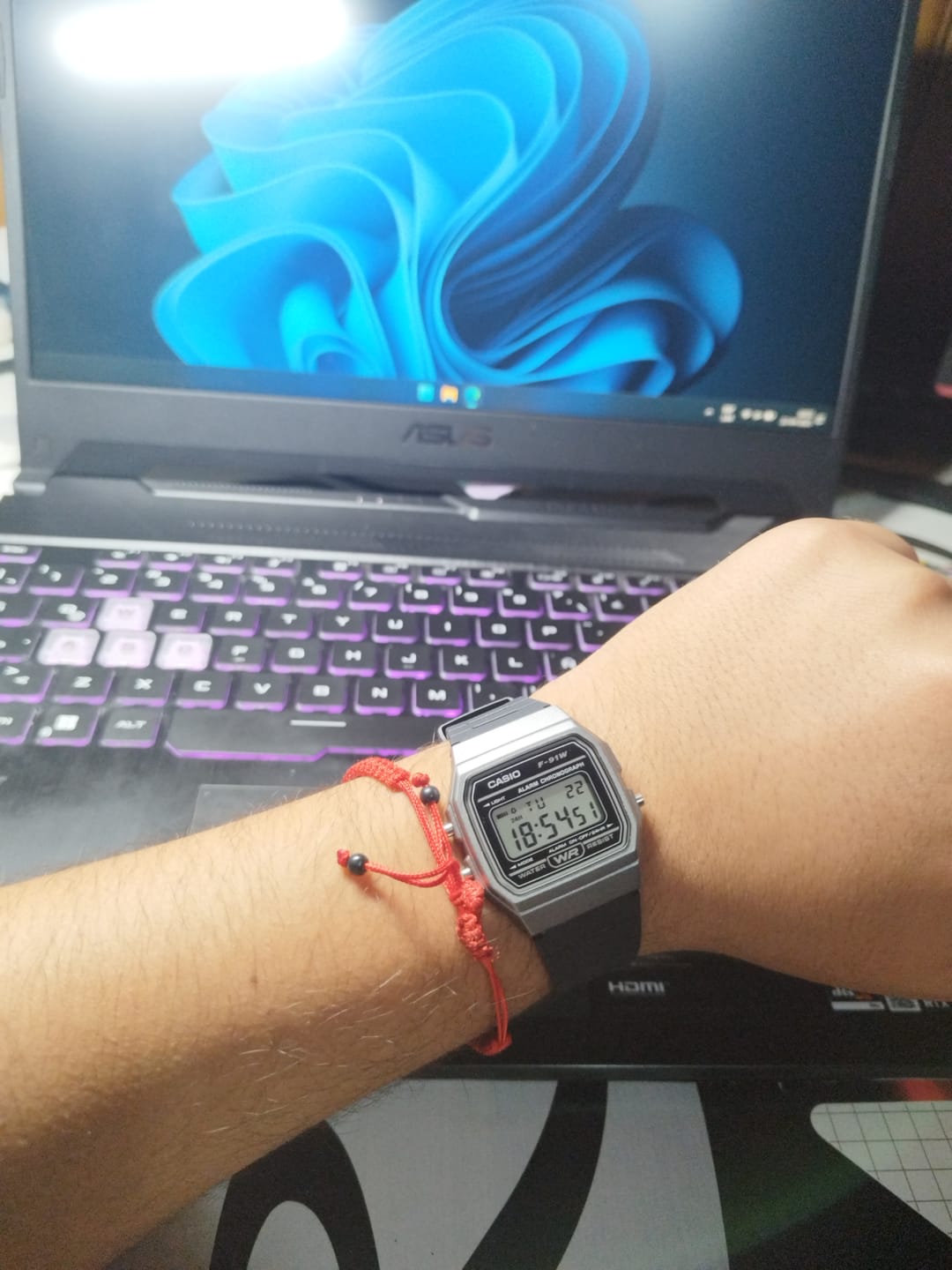 Customer photo review of Reloj Casio Vintage F-91WM-1BDF Gris/Negro