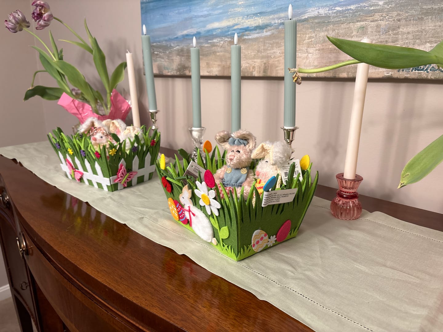 Customer photo review of Classic Hemstitch Table Runner