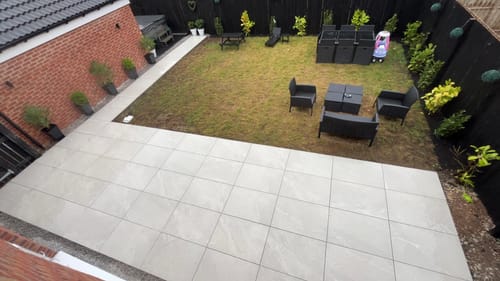 Customer photo review of Bahama - White Porcelain Paving Tiles - 900 x 600 x 20mm