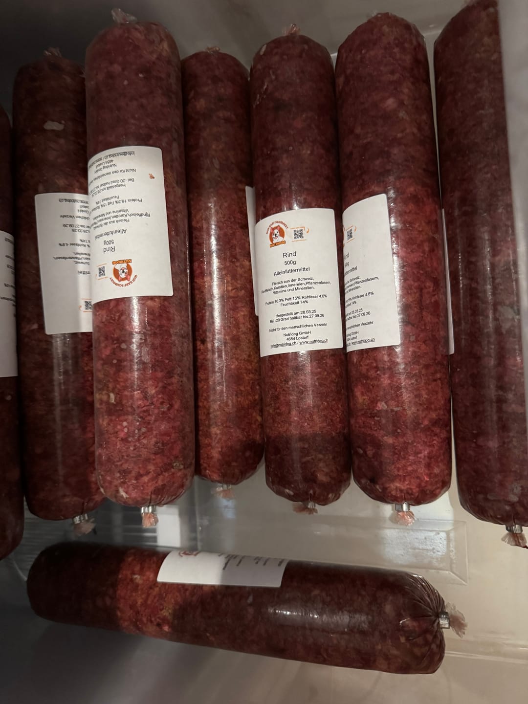 Customer photo review of Rind gemischt 500g ab pro Wurst nur 5.95.-